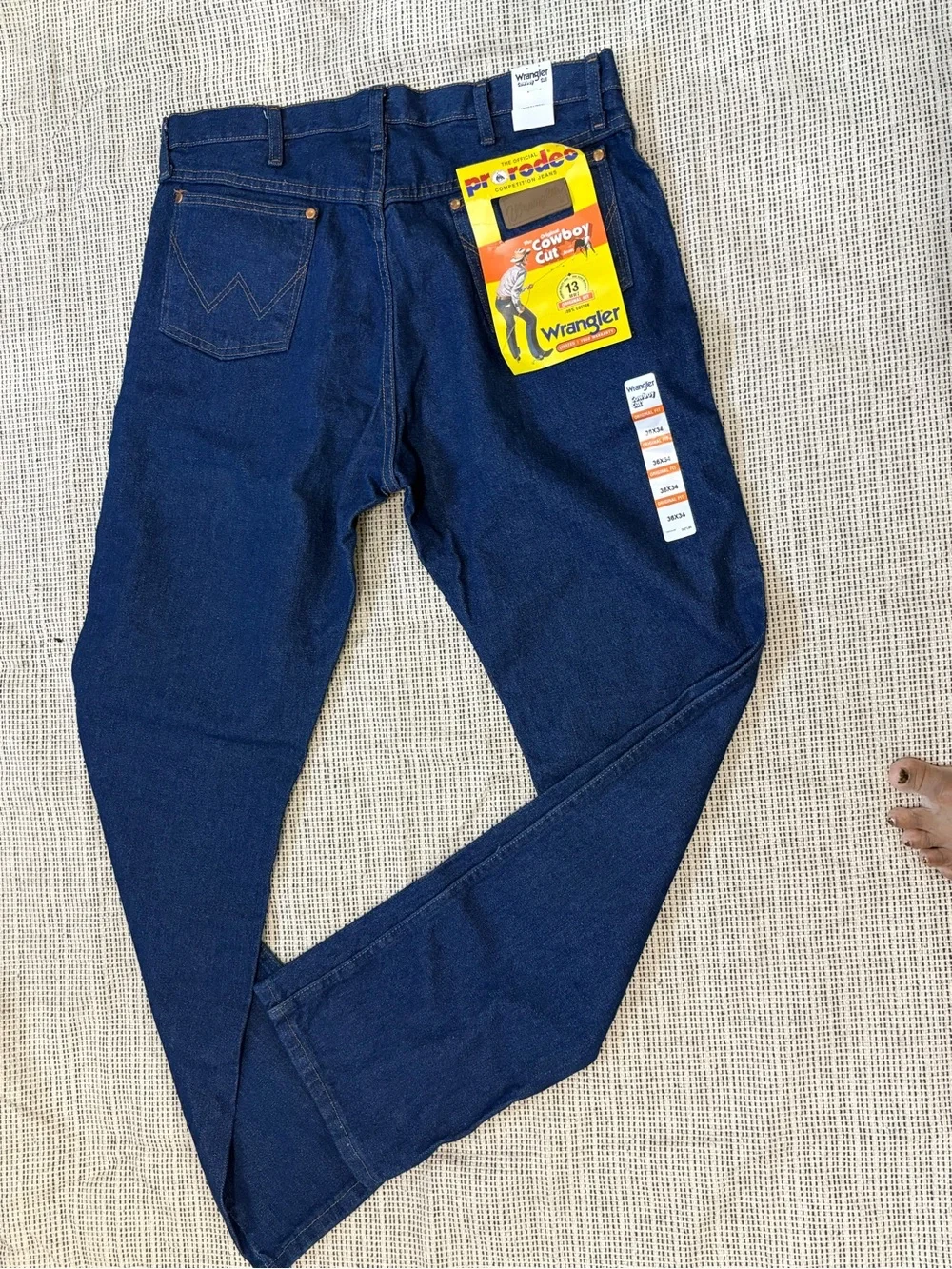 Wrangler Men's Bootcut Jeans - Dark Blue Denim